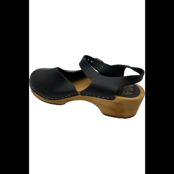 Mia Shoes Handcrafted Swedish Clogs Sofia Black - Medium - Picture 2 of 3